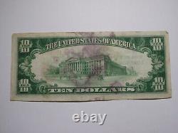 Billet de banque national de l'Iowa IA de 1929 de Lorimor $10, charte #12248, TB