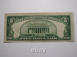 Billet de banque national de l'Ohio OH de 1929 de Coshocton de 5 $.