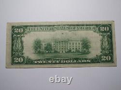 Billet de banque national de l'Ohio OH de 1929 de Youngstown de 20 $, Ch. #3, Très bien
