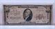 Billet De Banque National De L'ohio De Miamisburg De 1929 De 10$ Charter #3876 Rare