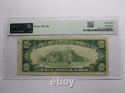 Billet de banque national de l'Oklahoma OK Kingfisher de 1929 de 10 dollars, numéro de série 9954, état VF25 PMG.