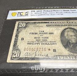 Billet de banque national étoile de 1870-B de 20 $ 1929 PCGS VF20 (FR Banque de New York) NY