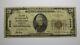 Billet De Banque Rare De La National Currency Bank De Shawano, Wisconsin Wi, De 20 Dollars Datant De 1929, Ch. #5469