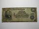 Billet De Banque Rare De La National Currency Bank De Wilmington, Ohio Oh, De 1902, D'une Valeur De 20 Dollars, Charte N°1997