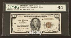 Billet de la Réserve fédérale de Cleveland de 100 dollars de 1929, Monnaie nationale, PMG 64, Fr 1890-D