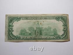 Billet de la Réserve fédérale de la Banque de réserve de Chicago de 1929 avec un numéro de série fantaisie de 100 dollars, en état F++