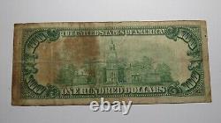 Billet de la Réserve fédérale de la banque de New York de 1929 de 100 dollars