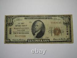 Billet de la banque nationale de Wallingford, Connecticut, CT de 10 dollars de 1929, numéro de série 2599, en bon état.