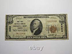 Billet de la banque nationale de White River Junction, Vermont, de 1929 d'une valeur de 10 dollars, numéro de série Ch. #3484