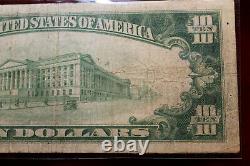 Citizens National Bank Stevens Point Wisconsin Series 1929 $10 Monnaie Nationale