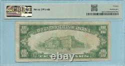 Devise nationale de 10 $ en 1929-T1 Ch#7009 1ère Banque nationale, Allegany, NY PMG 20