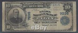 Elgin, Illinois Il! 10 $ 1902 Monnaie Nationale Union Banque Nationale - Kane Scarce