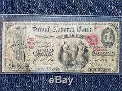 Erie, Pa 1865 $ 1 2nd Nat Bank 606 Banque Devise Nationale 3 Connue Par Kelly Book