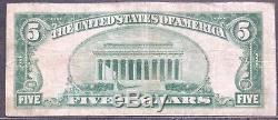 États-unis 5 Dollar 1929 Monnaie Nationale $ 5 La Nouvelle-orléans La Selten Banknote # 9590