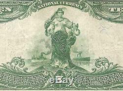 Grand 1902 $ 10 Dollar Kittanning Banque Nationale Note Devise Vieux Billets