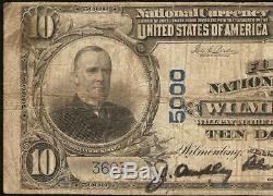 Grand 1902 $ 10 Dollar Wilmerding Banque Nationale Note Devise Vieux Billets