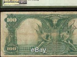Grand 1902 $ 100 Dollar Peoria IL Banque Nationale Billet De Billets Ancien Papier Monnaie