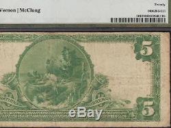 Grand 1902 $ 5 Union Banque Nationale Houston Texas Billet De Monnaie En Billets Pmg Vf