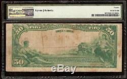 Grand 1902 50 $ Dollar Waco Texas Banque Nationale Monnaie De Monnaie Fr 667 Pmg