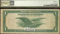 Grand 1918 $ 1 Dollar Bill Vert Eagle Bank Note Monnaie Nationale Fr 715 Pmg