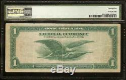 Grand 1918 $ 1 Dollar Bill Vert Eagle Bank Note Monnaie Nationale Fr 715 Pmg