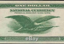 Grand 1918 $ Dollar Vert Eagle Bank Note Banque Nationale 715 Pcgs 53 Ppq