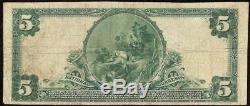 Grand Billet De 1902 $ 5 Dollars Boston Banque Nationale Sceau Rouge Devise