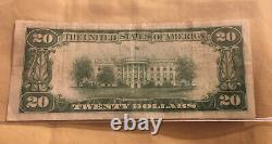 Illinois Banque Nationale De Springfield IL 1929 20 $ Monnaie Nationale #3548 Nice