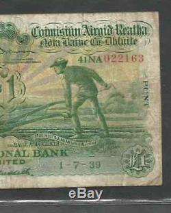 La Banque Nationale Limitée £ 1 / Punt, Banque Consolidée De La Commission Monétaire
