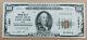 Lancaster Ohio 1929 100 $ Monnaie Nationale Note De La Banque Ch#1241 Low Serial #000003