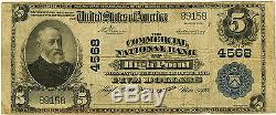 Monnaie Nationale De La Série 1902 La Banque Commerciale Nationale De High Point Nc 5 $