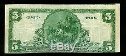 Monnaie Nationale Us $ 5 Série 1902 Banque Nationale De Baltimore M