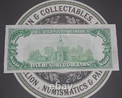 Monnaie nationale de 100 $ de 1929 de la Réserve fédérale de Chicago Note de la Banque fédérale G00116450A