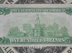 Monnaie nationale de 100 $ de 1929 de la Réserve fédérale de Chicago Note de la Banque fédérale G00116450A