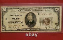 Monnaie nationale de 1929 de 20 $ La banque FR de NY/NY #b01090393a