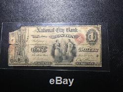 National City Bank De Masse Nationale Boston. Monnaie Net 18 Notes Grandes Connues