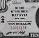 Première Banque Nationale De Batavia, New York, Chartre 340, Type 1, F001515a, De 1929, 10$
