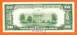 Rare Rye National Bank, New York, Fr-1802 Ty-2, Ch Unc 64 $ 20 1929 Devise Ny
