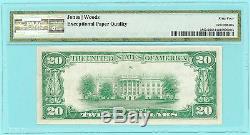 Rare Rye National Bank, New York, Fr-1802 Ty-2, Ch Unc 64 $ 20 1929 Devise Ny