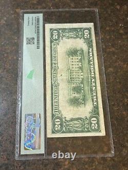 SASA 1929 $20 Devise nationale Réserve fédérale de Chicago PMG Vf25