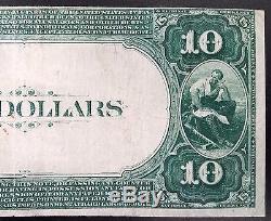 Série 1882 10,00 $ Nat'l Currency, La Banque Nationale Oil City, Oil City, Pa