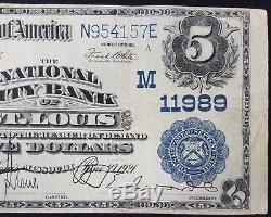 Série 1902 5,00 $ Us Nat'l De La Banque De La Ville De St. Louis, Mo