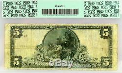 Série 1902 5 $ First National Bank Of Mount Vernon Ny Fr # 607 Pcgs Monnaie F15