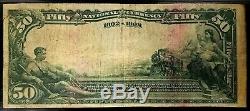 Série 1902 Monnaie Nationale De 50 $ De La Banque Nationale D'iowa D'ottumwa, Ia