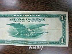 Série 1918 $ 1,00 Banque Nationale Réserve Currencyfederal Notephiladelphia, Pa