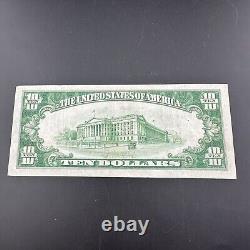 Série 1929 10 $ La Première Banque Nationale de Sharon PA Billet de dix dollars Monnaie