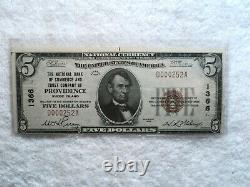 Série 1929 $5 Jackson Monnaie Nationale Providence Banque Ri 1366 Faible Série #