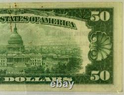 Série 1929 $50 Monnaie Nationale Réserve Fédérale Banque De San Francisco. 3845............................................................................................................................................................................................................................................................................................................................................................................................................................................................................................................................