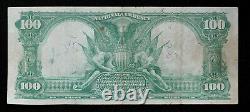 Série De 1902 1914 1ère Banque Nationale À Detroit MI 100 $ Monnaie Nationale Note