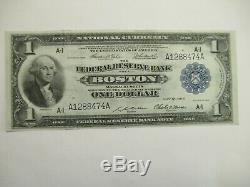 Série De 1918 $ 1 Réserve Fédérale Bank Of Boston, Monnaie Nationale